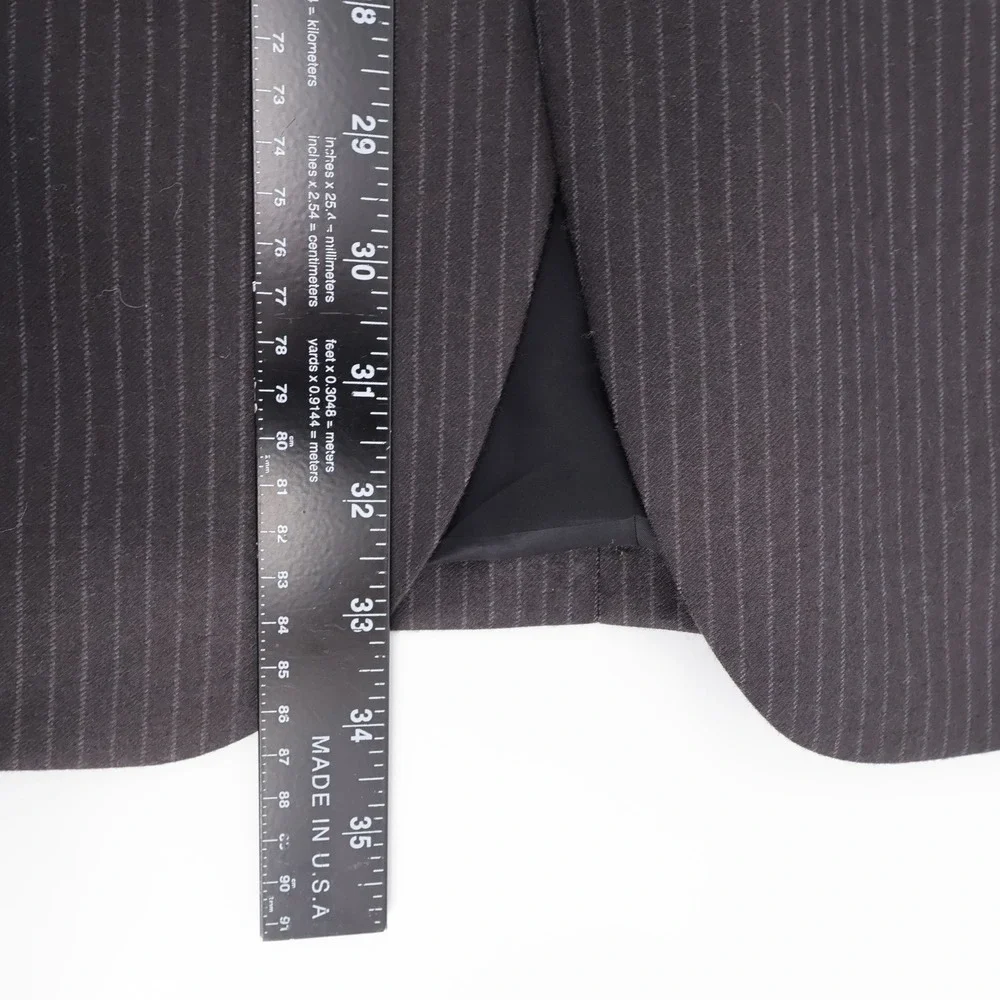 Jos. A. Bank Traveler Pinstripe Wool 2-Piece‎ Suit Charcoal Gray Mens 40L 32x29